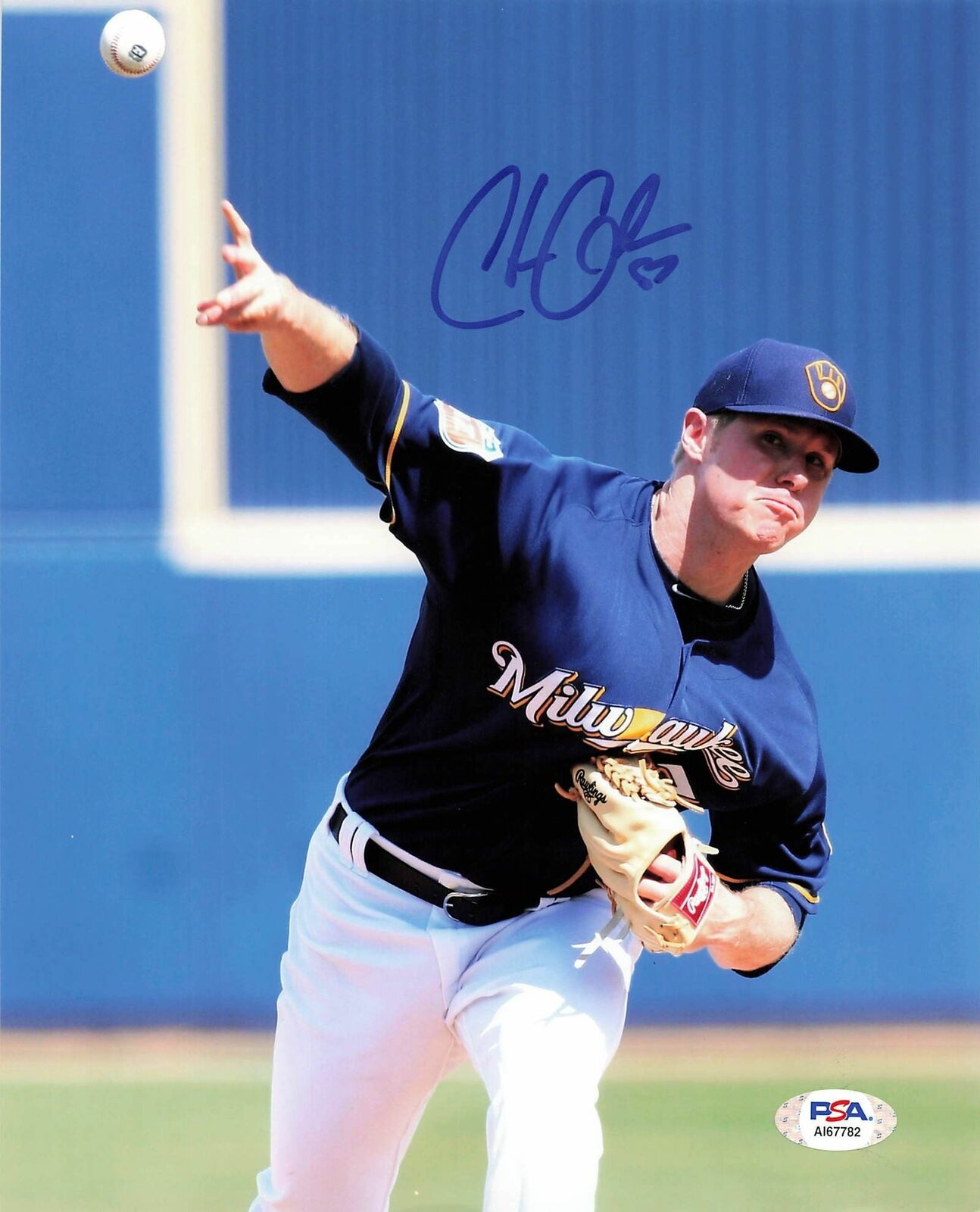 Chase Anderson signed 8x10 Photo Poster painting PSA/DNA Milwaukee Brewers Autographed