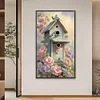 (45*75cm)Flower Birdhouse - Full Square Drill Diamond Painting