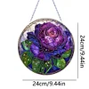 Diamond Painting PVC Glass Art Colorful Pattern Pendant Hanging Suncatcher for Indoor Outdoor