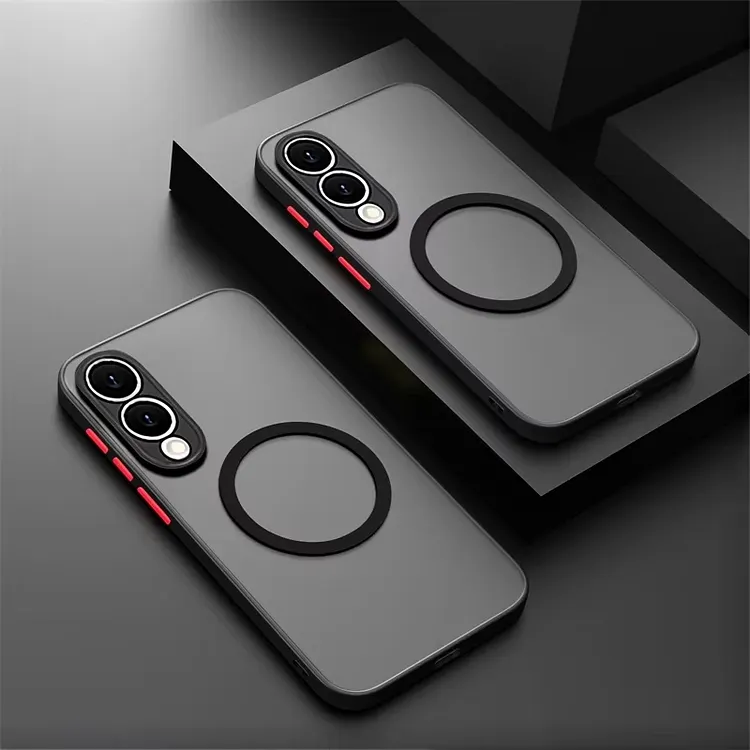 Matte Silicone Anti-Drop Magnetic Phone Case