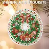Christmas Wreath 2D Flat DIY Diamond Painting Pendant 9.84x9.84in