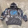 Stylish Lions Patchwork Print Long Sleeve Hoodies