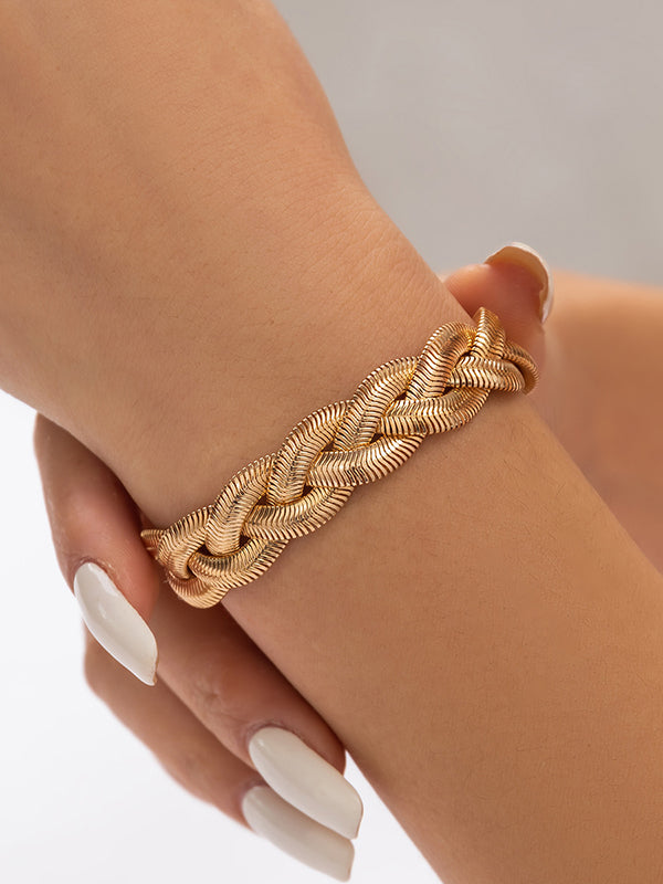 Fine Khaki Hand Knitting Beeswax Gourd Tassel Charm Bracelet main image 0