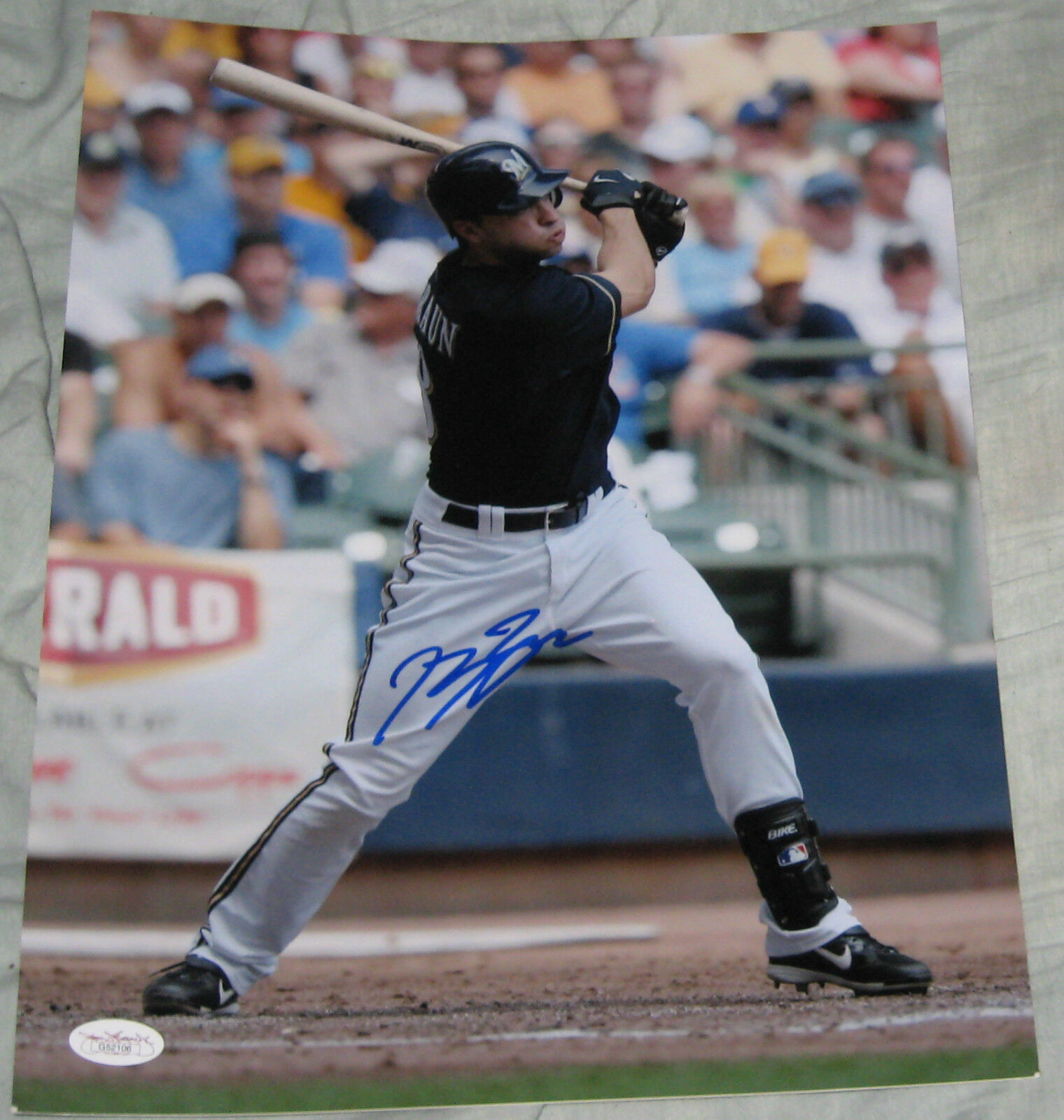 RYAN BRAUN MILWAUKEE BREWERS SIGNED 11X14 Photo Poster painting JSA/COA AUTOGRAPHED BASEBALL MLB