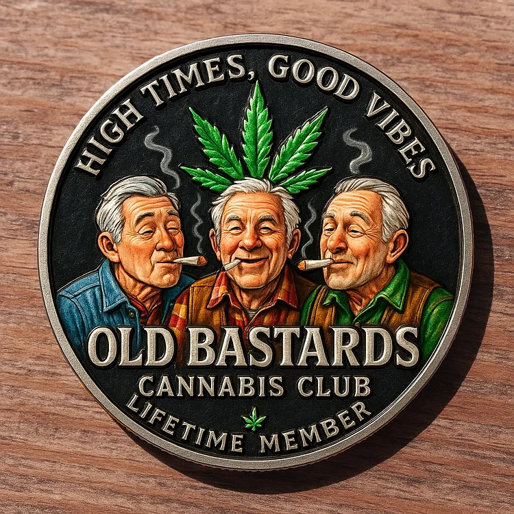 🤝&ldquo;Old Bastards Cannabis Club&rdquo; Commemorative Coin🌿