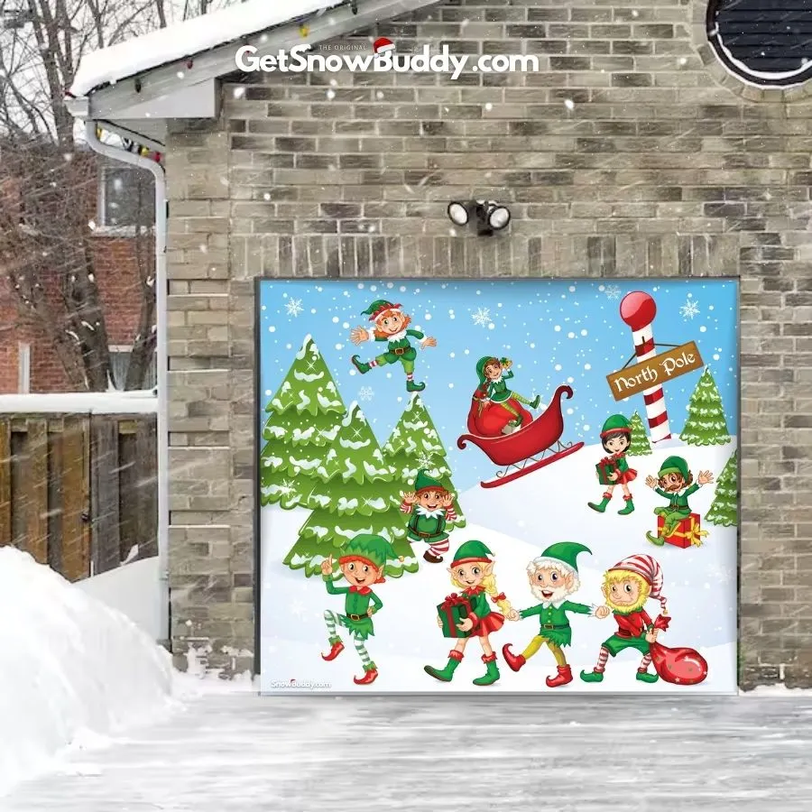 SnowBuddy Garage Door Covers Christmas 2024 Buy 2 Free Shipping