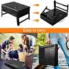 Stainless Steel Portable Folding BBQ Grill Small Smoker Charcoal Grill for Party