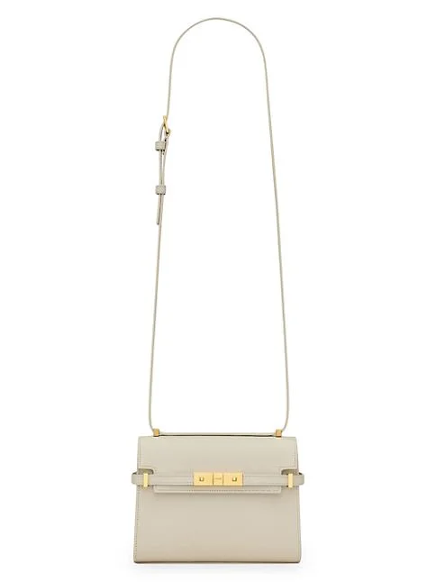 Saint Laurent Manhattan Mini Crossbody Bag In Box Leather
