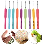 10pcs Crochet Hooks 1.0mm-3.5mm DIY Weave Sweater Yarn Knitting Needles Set