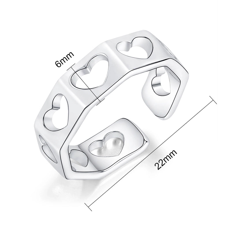 Copper 18K Gold Plated Inlay Solid Color Zircon Rings