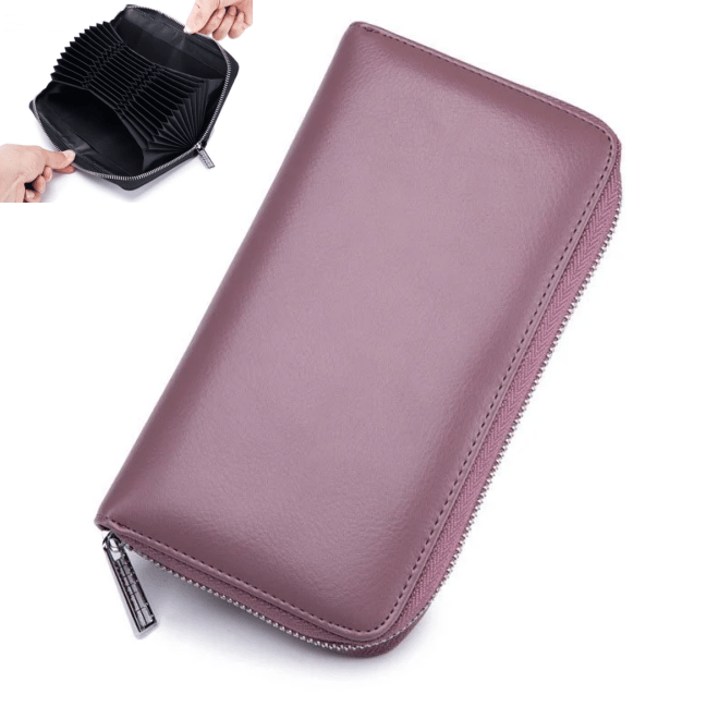 Unisex Anti-Credit Card Fraud Multi-compartment Wallet 