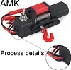 AMK 1/10 Plastic Mini Electric Winch with Control Switch for RC Crawler TRX4 Axle SCX10 RC TF2 Tamiya CC01 Capo JIMNY