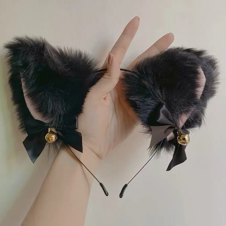 Luxurious Neko Bell Ear Headband - Gotamochi Kawaii Shop, Kawaii Clothes