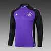 2024 Germany Half-Pull Training Suit Purple Football Shirt 1:1 Thai Quality