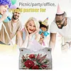 Diamond Painting Red Rose Hummingbird PU Leather Tissue Box for Napkin Holder