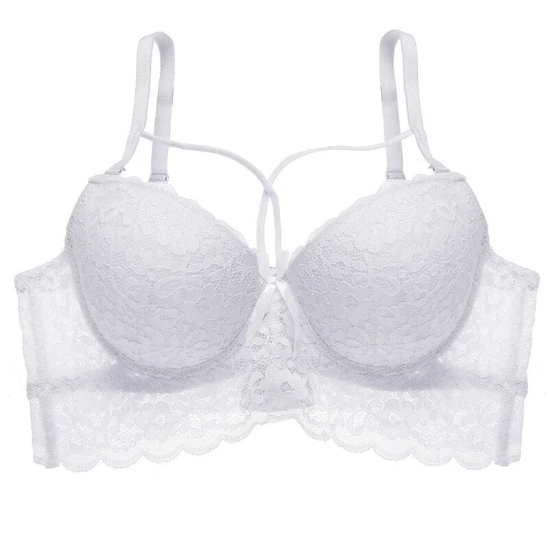 Lace Bras For Women Brassiere Underwire Bralette Sexy Ultra Thin Underwear Plus Size C D cup Lingerie Floral Female Bras