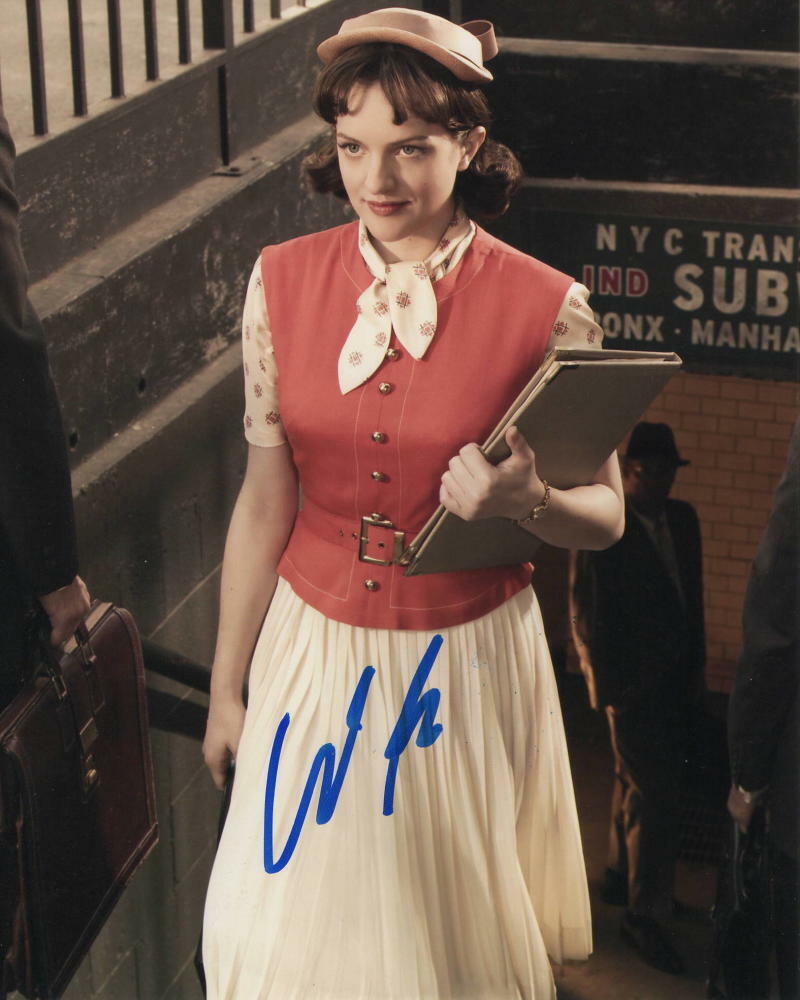 ELISABETH MOSS - SIGNED AUTOGRAPH 8X10 Photo Poster painting - MAD MEN, THE HANDMAID'S TALE 4