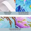 2pcs/5pcs set Large Diamond Painting Blank Canvas with Glue - Round/Square Blank Grid Canvas Empty for Customized Projects Multiple Size Options DIY Diamond Art Accessories