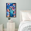 Diamond Painting -DIY Round Drill Independence Day Statue of Liberty(60*40CM)