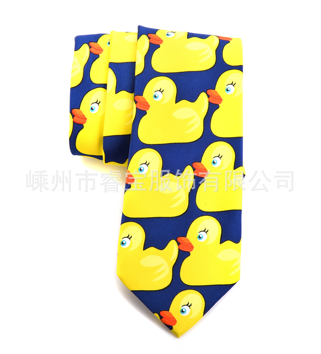 Fashion Trendy Yellow Duck Tie 8cm Jacquard Tie Party Performance Barney Ducky