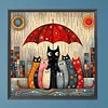 Framed Cat-Paint by Numbers Acrylic Painting 20*20cm(HOT)