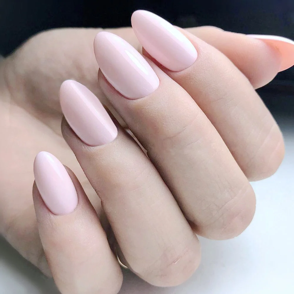 24Pcs Shiny Wine Red Short Stiletto False Nails DIY Press On Fake Nail With Jelly Glue Lady Daily Wear Manicure Tools-Nail Inspo