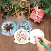 (US Only)10PCS DIY Xmas Crystal Ball Diamond Painting Greeting Card Set for Festivals