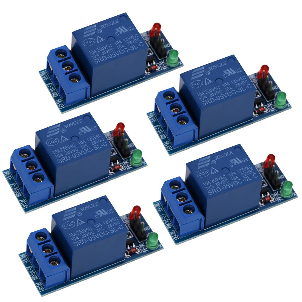 

5Pcs 1-Channel 5V Relay Module Shield for Arduino 1280 2560 ARM PIC AVR DSP, 501 Original