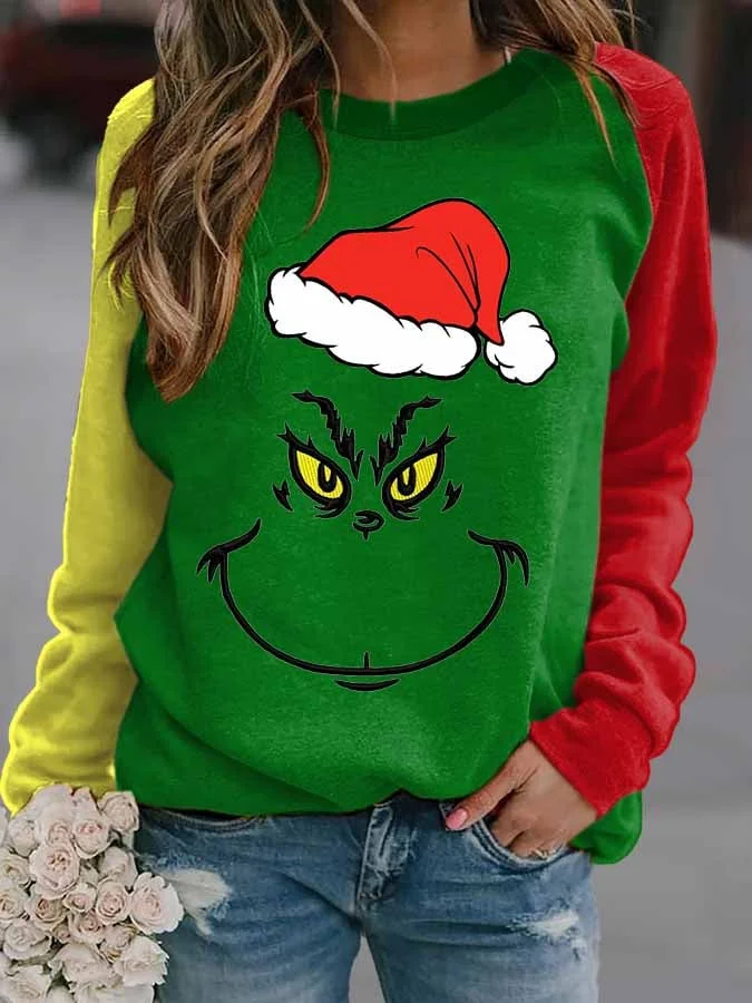 Women's Casual Christmas Print Sweatshirt