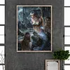 Meerjungfrau 5d DIY Runde Vollbohrer Dimond Gem&auml;lde Kit Haus Wanddekoration 30x40cm
