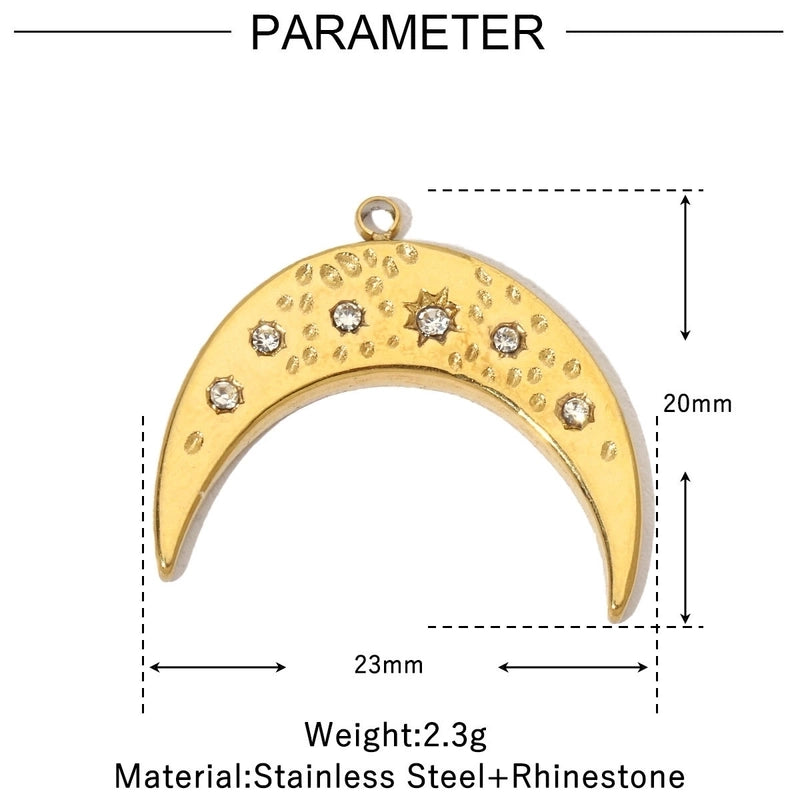 3 PCS/Package 18 * 20mm 18 * 22mm 304 Stainless Steel Geometric Heart Shape Jewelry Accessories Pendant