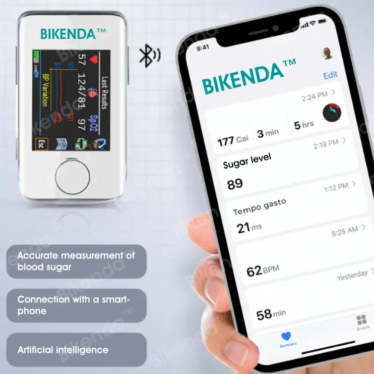 【OFFICIAL STORE】Bikenda&trade; Precision Glucose Monitoring Premium 👨&zwj;⚕️Non-invasive Medical Device + Exclusive Gift [99.9% Accuracy]