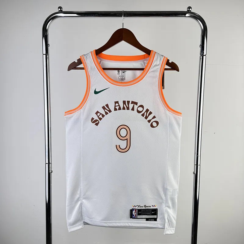 Maillot San Antonio Spurs 9 PARKER NBA Basket Maillot De Fou, site maillot de foot pas cher