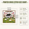 Stamped Cross Stitch Kit for Adults Rural Landscape 14CT tapestrymarket