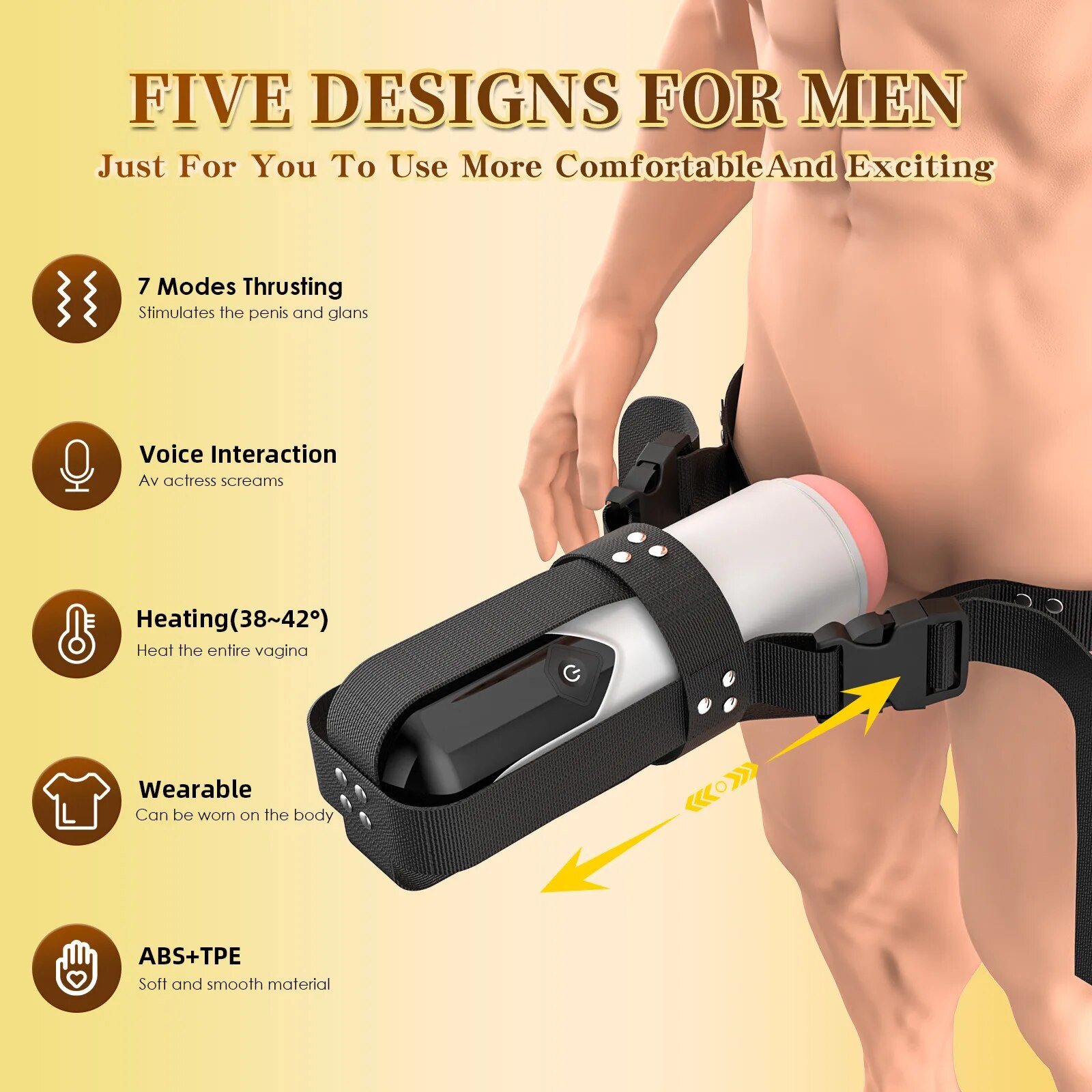 Telescopic Vagina Pocket Pussy Masturbation Cup for Men