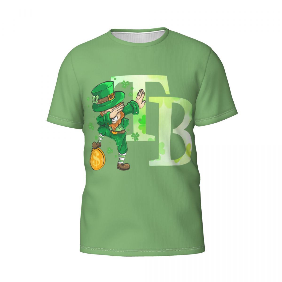 Tampa Bay Rays St Patrick's Day Dabbing Leprechaun Printed Men's T-Shirt