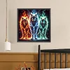 Flash Wolf - Quadratbohrer Diamantmalerei - 45*45cm