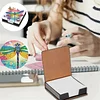 Diamond Painting PU Dragonfly Notecard Box with 160 Sheets Paper Note Holder