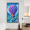 Diamond Painting-DIY Full Round Drill Hot Air Balloon(70*40 CM)