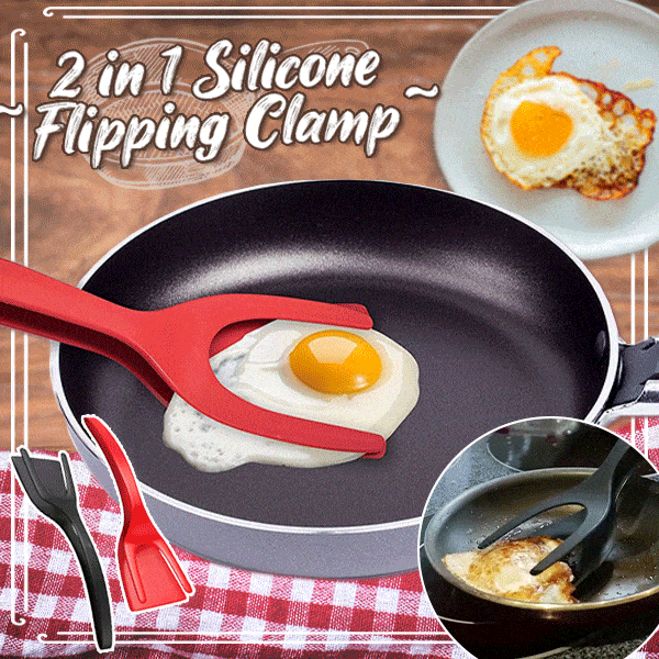 2in1 Egg Tongs and French Toast Pancake Clamp