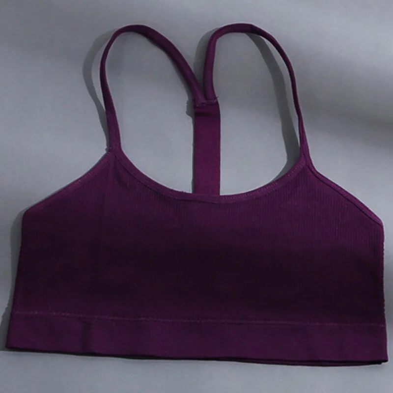 Backless Y Line Crop Top Women Brassiere Crystal Love Letter Sexy Tank Tops Female Tube Top Seamless Camisole Underwear for Girl