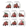 8Pcs Diamond Painting Christmas Little Red Car Hanging Hooks