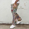 Trendy brand artistic casual printed trousers
