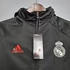 2021 Real Madrid Jersey Windbreaker Black(White Red Edge) love fball