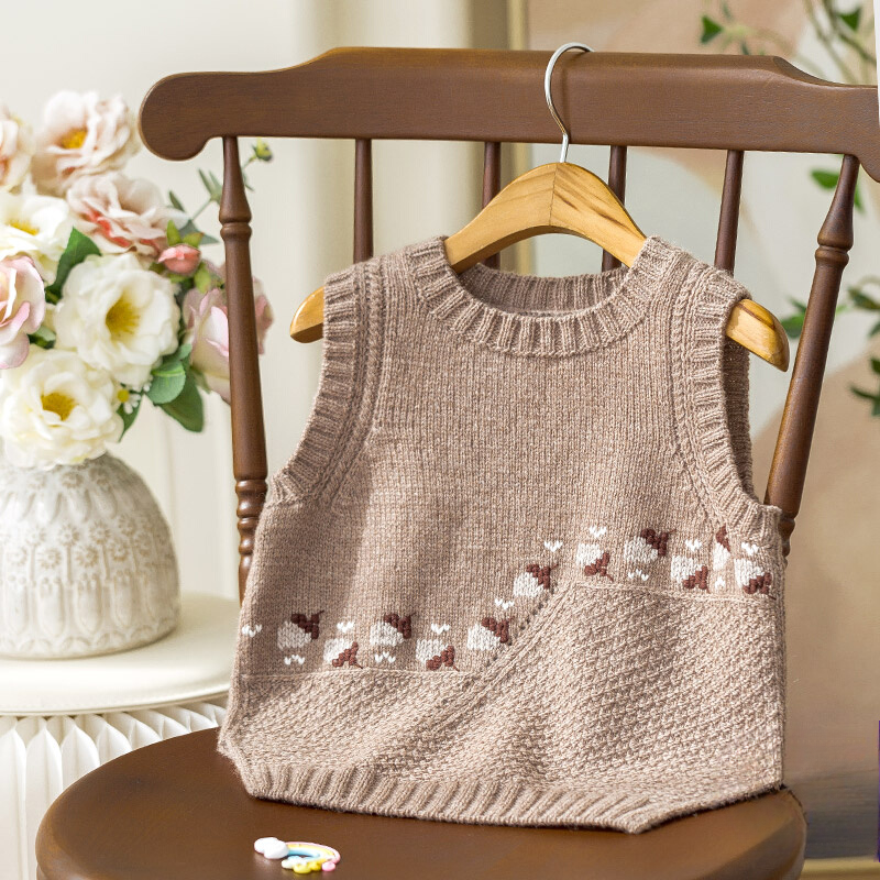 Cozy Craft DIY Cashmere Parent-Child Vest Knitting Kit 