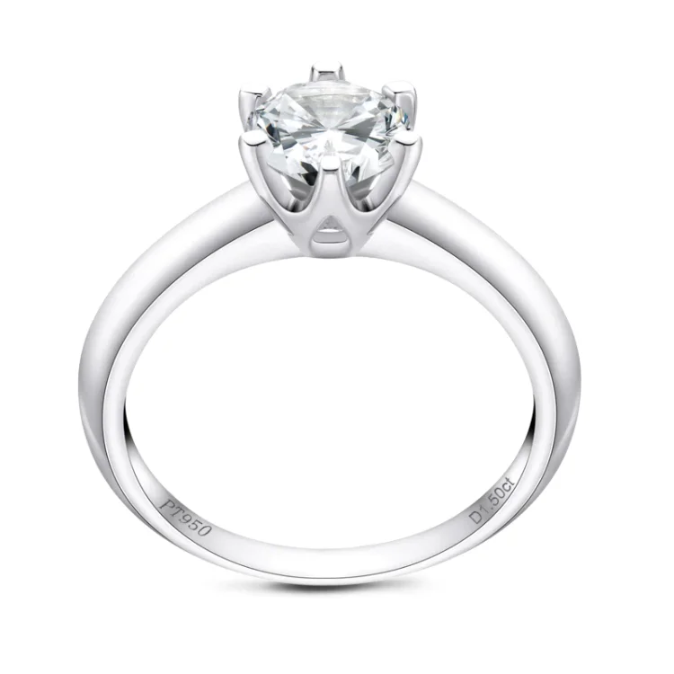  Fidget-Jewellery Cut Moissanite Diamond Solitaire Ring