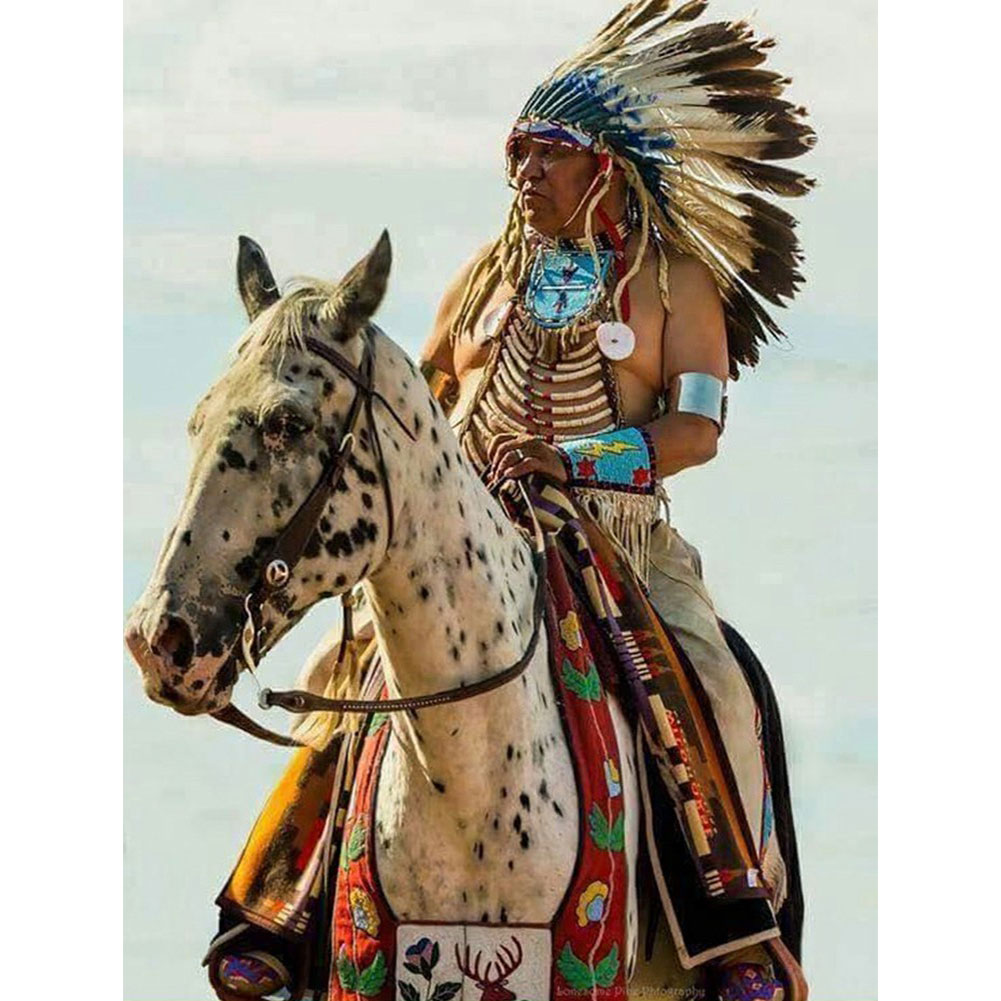 

Native American - Square Drill Diamond Painting - 50*60CM (Big Size), 501 Original