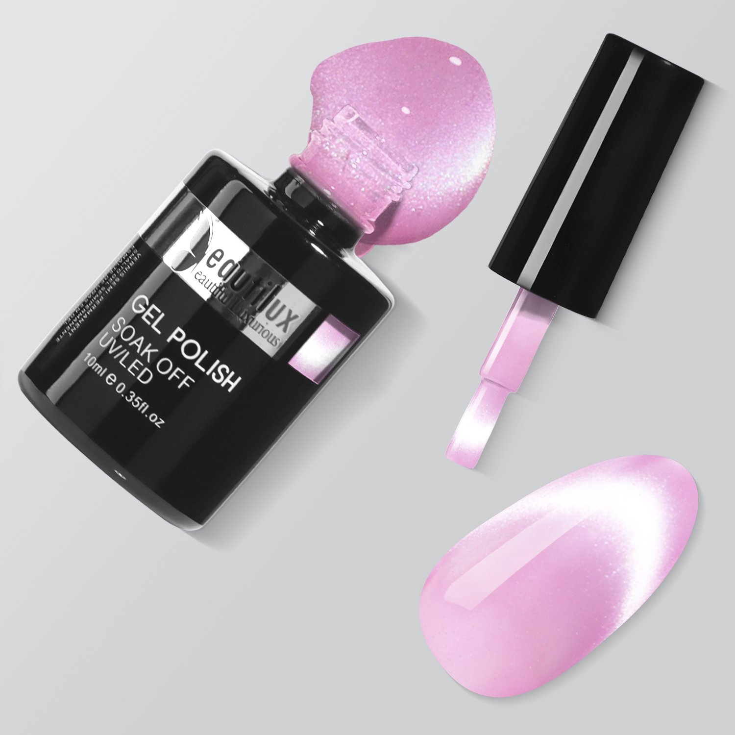 HEMA& TPO Free Cat's Eye Nail Gel Polish Color 10ml-Cherry Pink