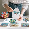 6PCS DIY Diamant Kunst Gru&szlig;karten Gl&uuml;ckwunschkarten & Geschenke (Ozean)