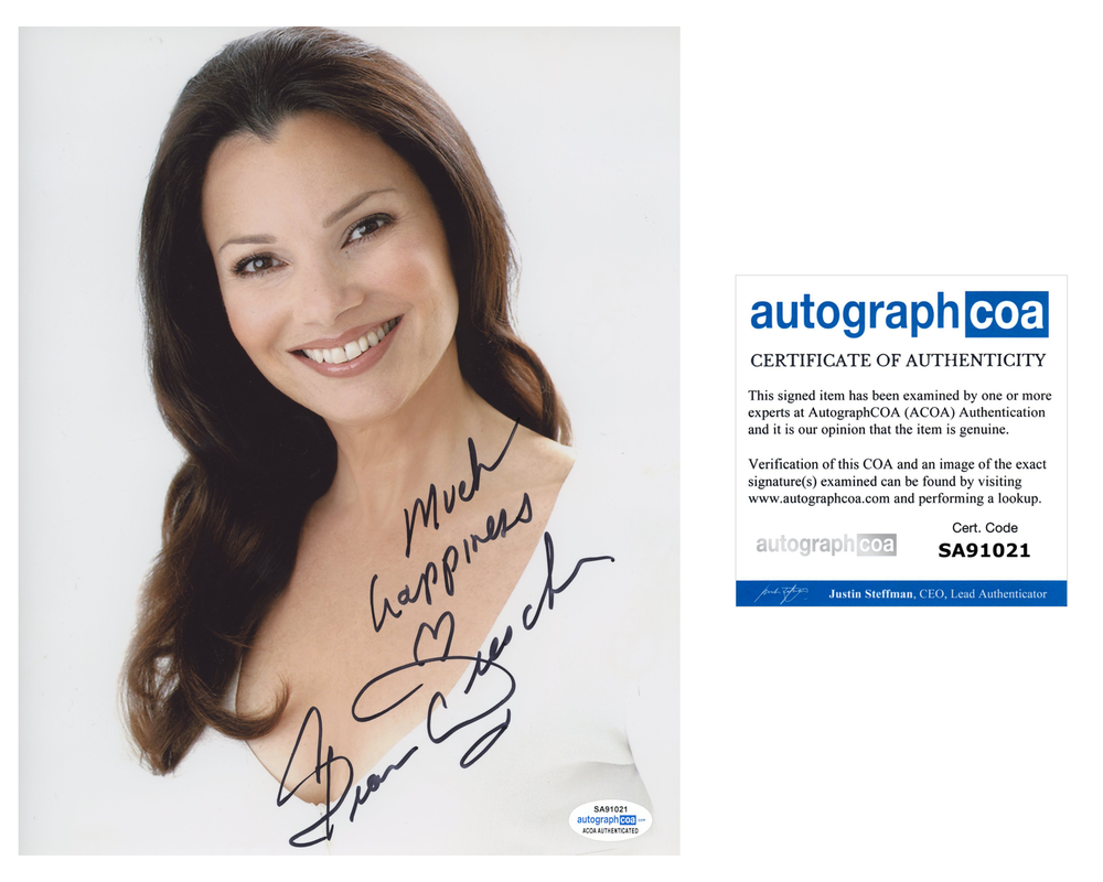 FRAN DRESCHER SIGNED 8X10 Photo Poster painting AUTOGRAPHED THE NANNY  4